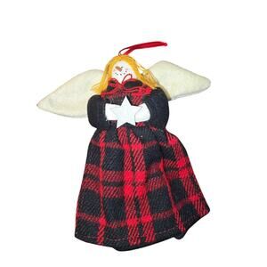 Vintage Christmas Angel Tree Topper or Ornament Holding Star